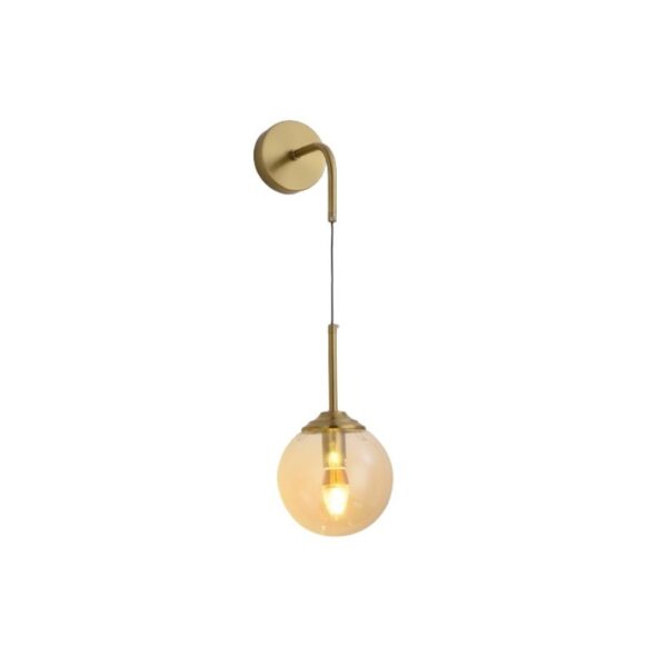 Wall Light D150×H600mm Copper Amber (Without Bulb)