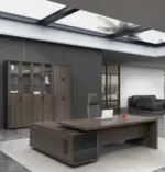 Feigelali Executive Desk with Credenza Return W1800 x D1600 x H750mm Executive Desks - Image 3