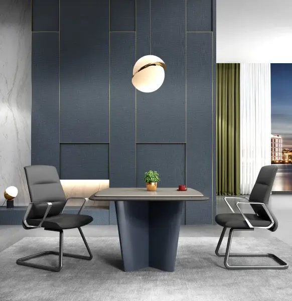 Gramy Small Meeting Table Meeting & Conference Mocha Teakwood