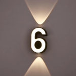 7W LED Wall Lamp Digit Number Indoor amp Outdoor IP65 Waterproof Modern Minimalism Style