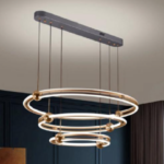 CHANDELIER Modern LED Pendant Light Creative Round Plated