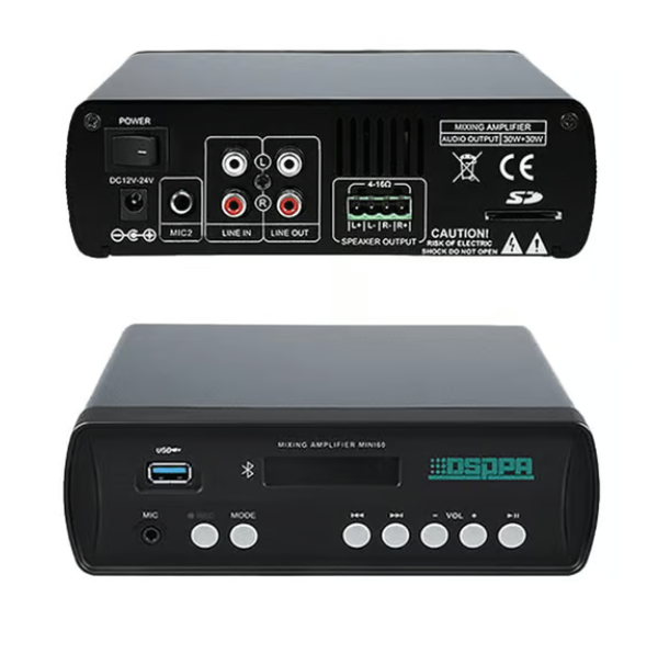 DSPPA IDigitalAmplifier MINI60 2x30WUSB&BluetoothMIN