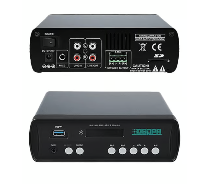 DSPPA IDigitalAmplifier MINI60 2x30WUSB&BluetoothMIN