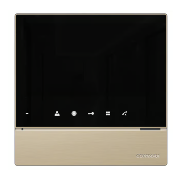COMMAX Indoor Monitor gold connection of up to 2 outdoor panels