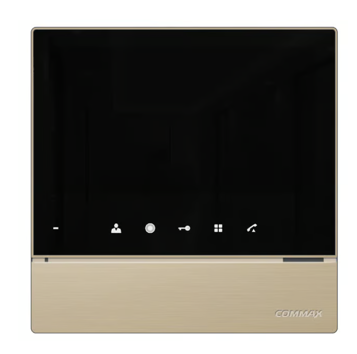 COMMAX Indoor Monitor gold connection of up to 2 outdoor panels