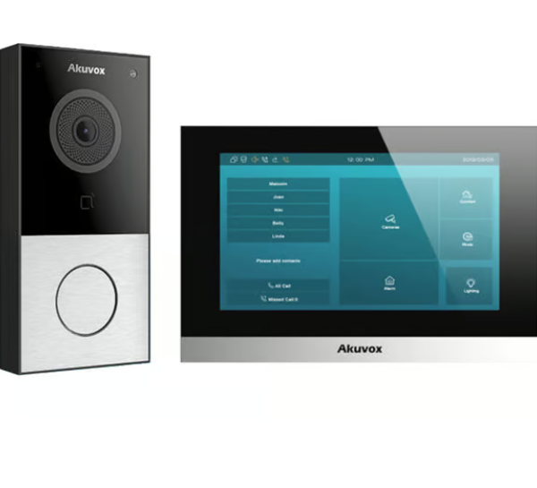 AKUVOX SKPOE SWITCH 4 CH-Door Phone One call button Microphone & speaker