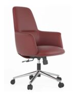 Amy Midback Vegan Leather Executive & Conference Chair - Image 3