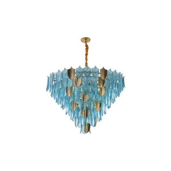 CHANDELIER DESROCH LUXURY IRON GLASS PENDANTS LIGHTING