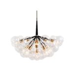 CHANDELIER DESROCH BUBBLE IRON GLASS LIGHTING