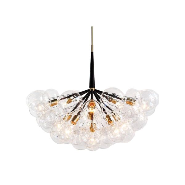 CHANDELIER DESROCH BUBBLE IRON GLASS LIGHTING