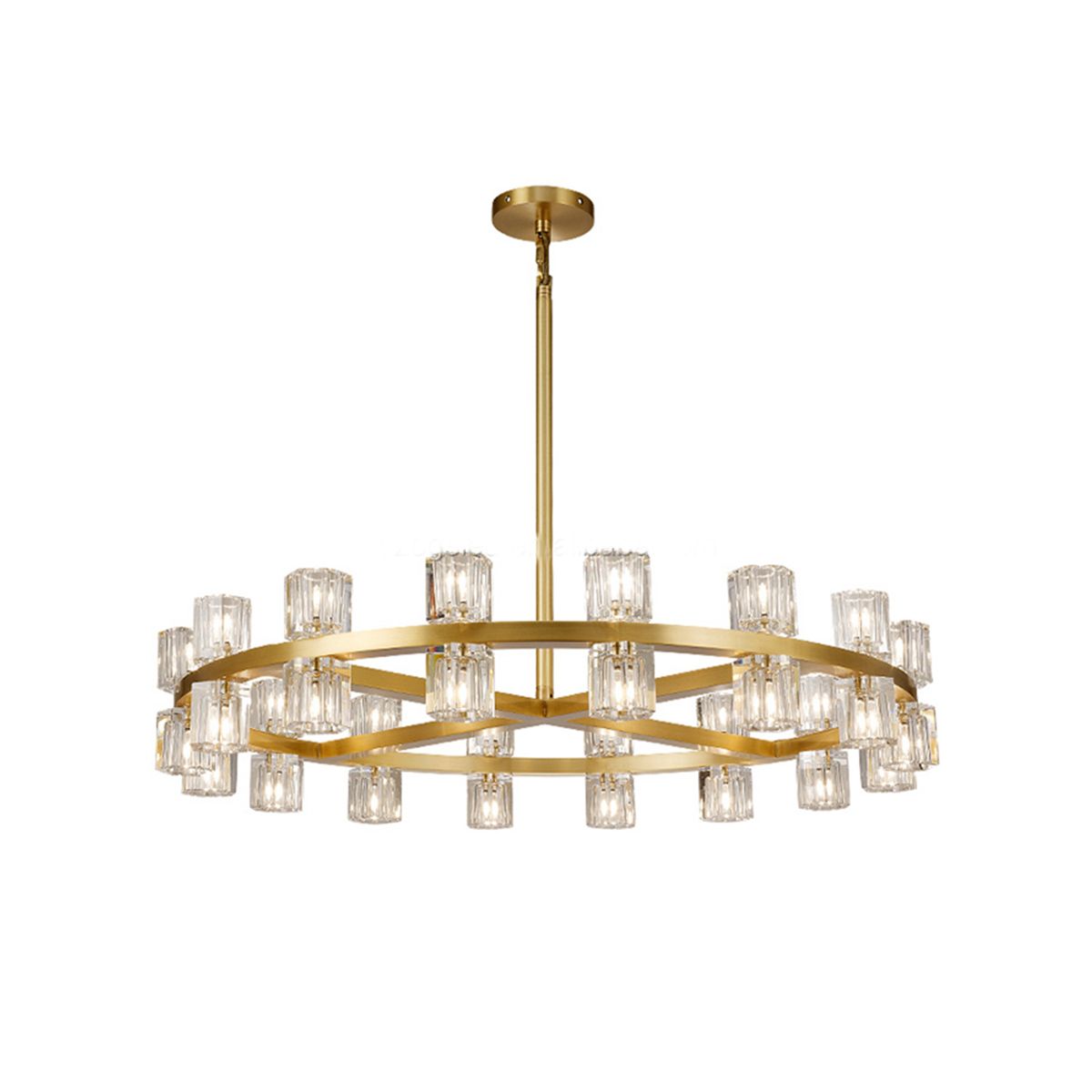 CHANDELIER DESROCH PENDANTS IRON CRYSTAL LIGHTING
