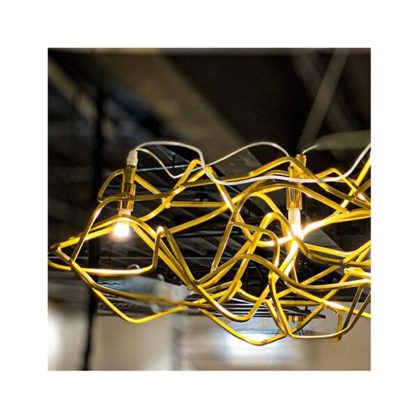 CHANDELIER DESROCH SQUARE ALUMINIUM CHANDELIER