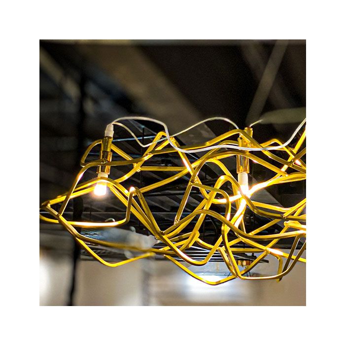 CHANDELIER DESROCH SQUARE ALUMINIUM CHANDELIER