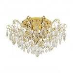 CHANDELIER EGLO E14 MESSING KRISTALL FENOULLET 1 CRYSTAL DESIGN