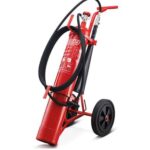 Eversafe 10kg Carbon DIoxide Fire Extinguisher with Wheels & Stand