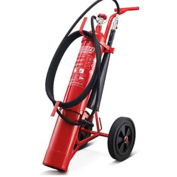 Eversafe 10kg Carbon DIoxide Fire Extinguisher with Wheels & Stand