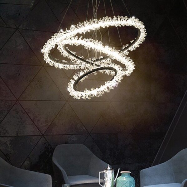 CHANDELIER LUMIDECO SUFOS BLACK SUSPENDED LIGHT 3000K LUMINAIRES-25W