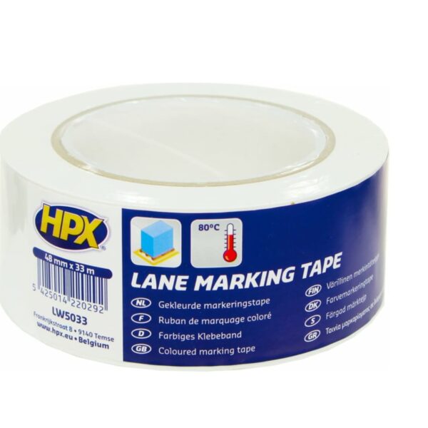 HPX 33mtr Lane Marking Tape White
