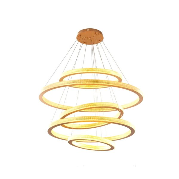 CHANDELIER LUMIDECO ALUMINUM ACRYLIC LARINTH GOLD SUSPENDED LIGHTS