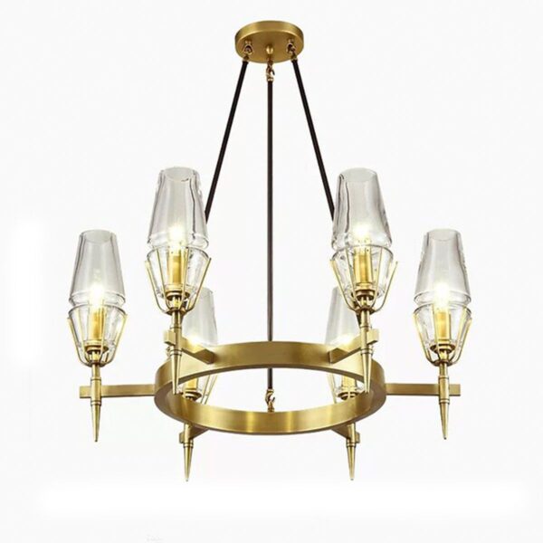 CHANDELIERS LUMILUCE E14 DELIRIOUS AMERICANO CLEAR COPPER SUSPENDED LAMPS
