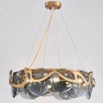 CHANDLIER LUMILUCE E14 ZWAAR MODERNO COPPER SUSPENDED LAMPS