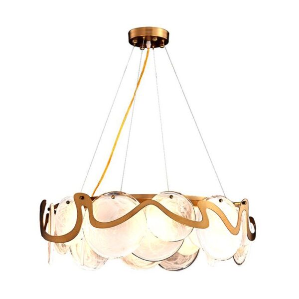 CHANDELIER LUMILUCE E14 ZWAAR MODERNO COPPER WHITE SUSPENDED LAMPS