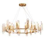 CHANDELIER LUMILUCE E14 CANDILO CRYSTALIA GOLDEN SUSPENDED LAMPS