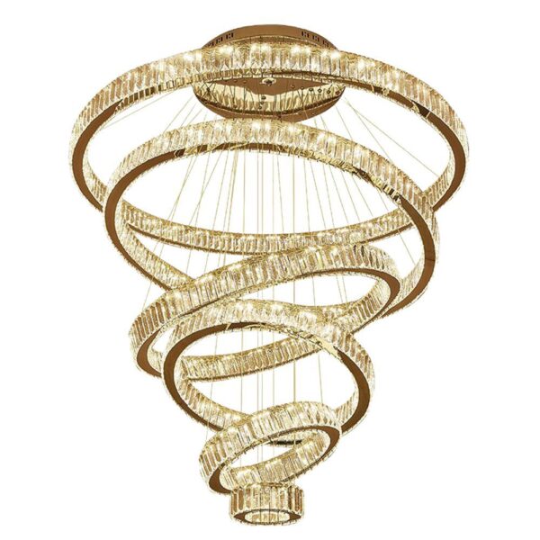 CHANDELIER LUMIDECO GUERIT GOLD SUSPENDED LIGHTS 3000K LUMINAIRES-200W