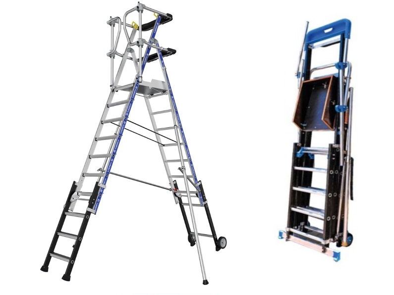 UAE-Made Fiberglass Telescopic Ladder for Professionals