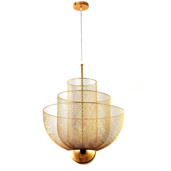 CHANDELIER LUMIDECO NETTE GOLD IRON LED SUSPENDED LIGHTS
