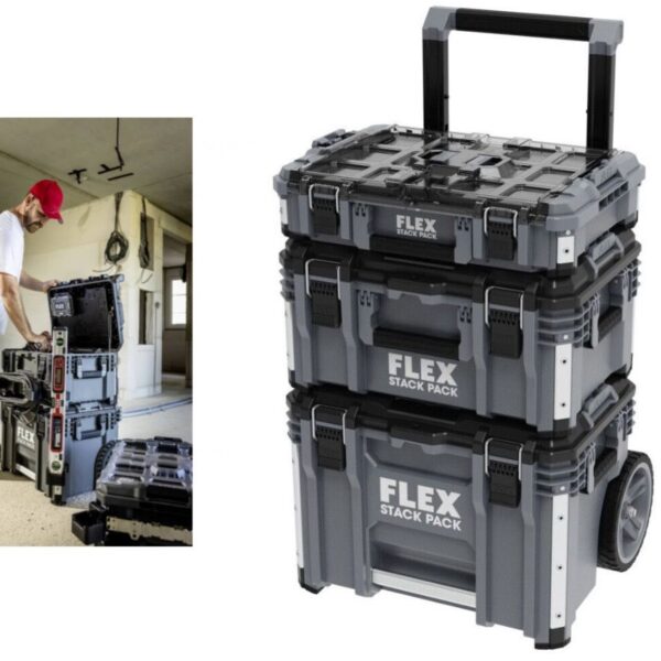 Flex Stack Pack 3pc Trolley Kit