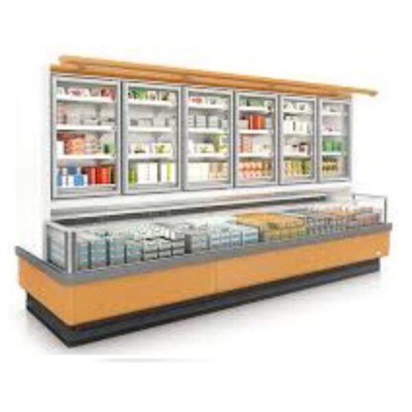 6 Doors Display Cabinet with Freezer (compressor outside)