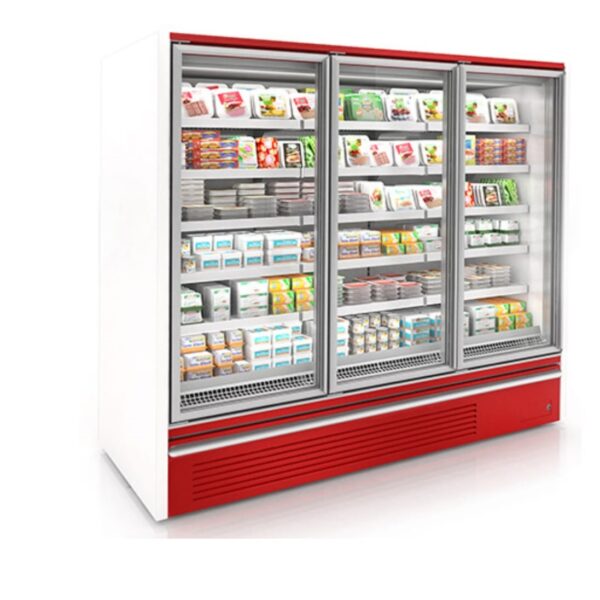 3 Doors Display Cabinet with Freezer (Compressor outside)