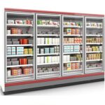 4 Doors Display Cabinet with Freezer (Compressor outside)