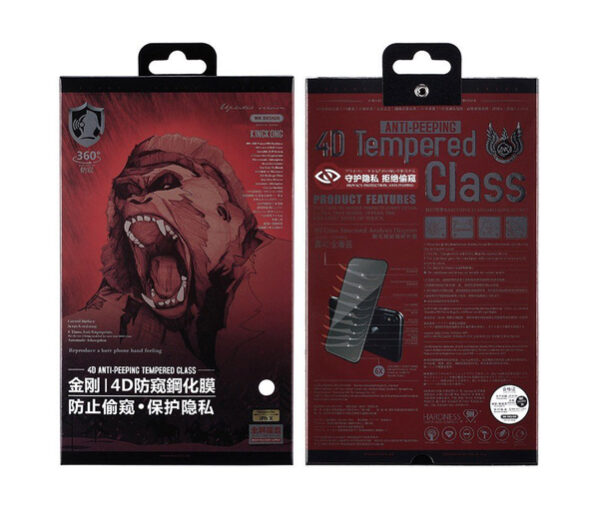 Wekome Kingkong 4D Curved Tempered Glass Privacy for iPhone 16 Pro