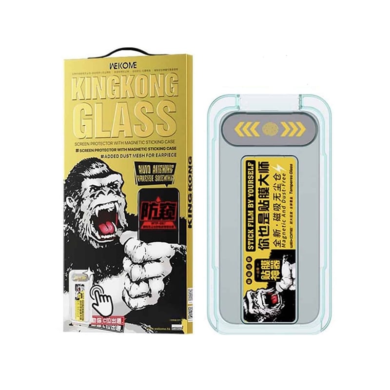 wekome3 Wekome Kingkong Anti-Dust Tempered Glass Privacy for iPhone 15 Pro - Image 1