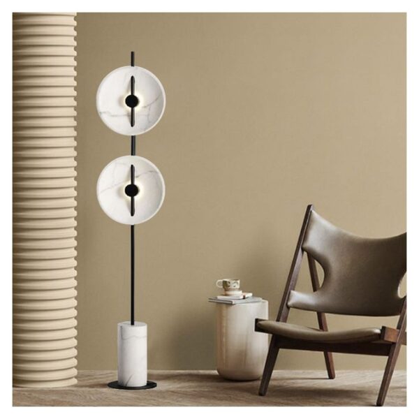 Floor Lamp 12W - White/Black