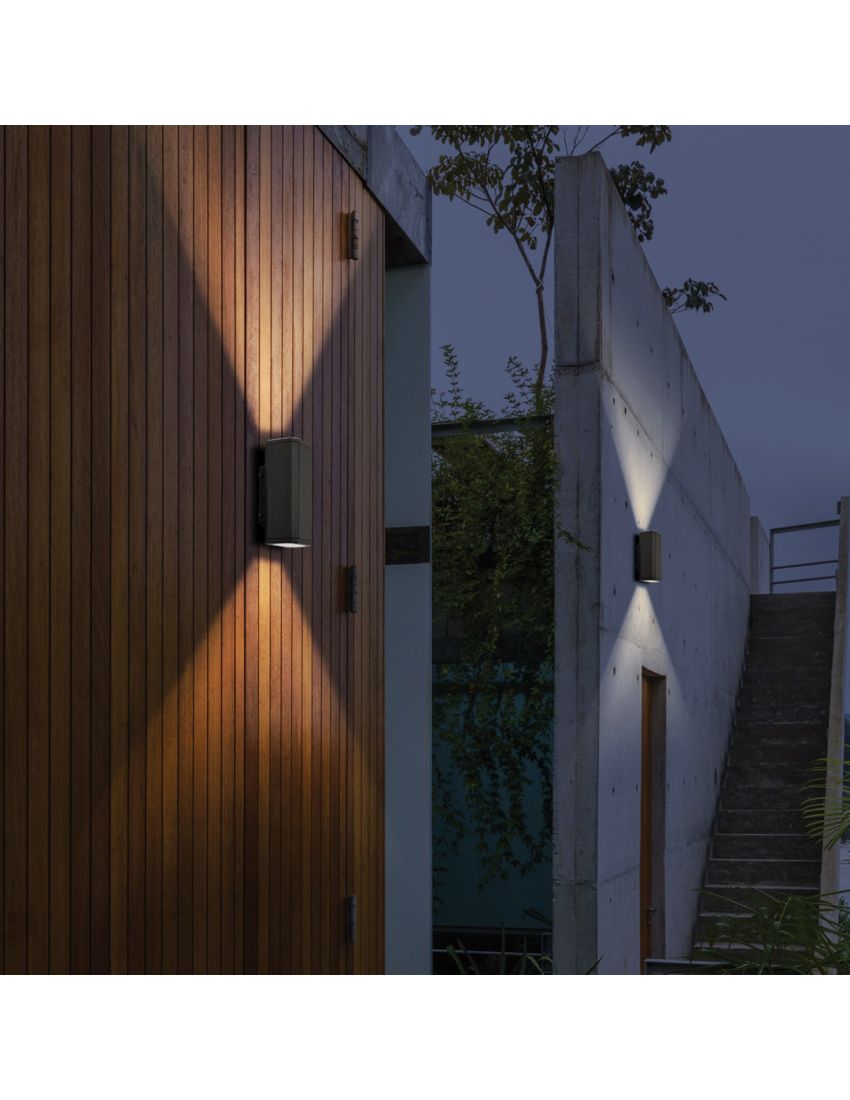 OUTDOOR Wall Lamp 13W 200M COB 3000K 2 Way Black OUTDOOR Wall Lamp 13W 200M COB 3000K 2 Way Black