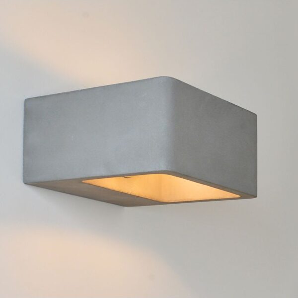 LED Outdoor Wall Lamp G9 8W Gray Satin Cement 3000K