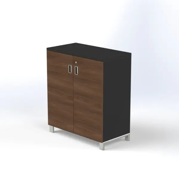 Linea Due Small Cabinet W800 x D420 x H920mm Maryland Walnut B