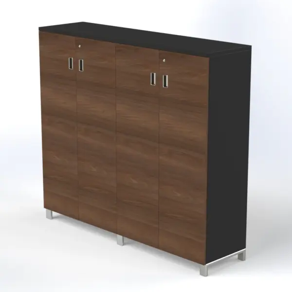 Linea Due Wall Cabinet W1600 x D420 x H1437mm Maryland Walnut B