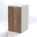 Flow Fixed Pedestal 2D1F W400 x D450 x H720mm Front View