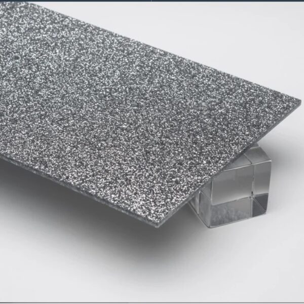 Glitter Silver Acrylic Sheet 3MM