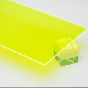 Vibrant green acrylic sheet for architectural applications