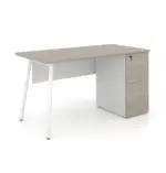 Nora Straight Desk with Fixed 3D Pedestal W1500 x D700 x H750mm Workstations