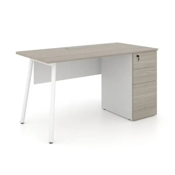 Nora Straight Desk with Fixed 3D Pedestal W1500 x D700 x H750mm Workstations