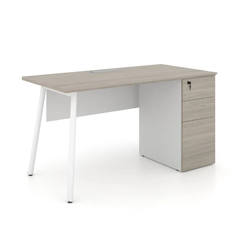 1 Nora Straight Desk with Fixed 3D Pedestal W1500 x D700 x H750mm Workstations - Image 1