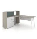 Nora Executive Desk with Casegood Storage W1900 x D1500 x H750/1100mm Executive Desks Workstations