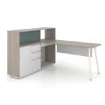 Nora Executive Desk with Casegood Storage W1900 x D1500 x H750/1100mm Executive Desks Workstations