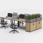 Agile Cluster of 4 W1400 x D750 x H750mm Workstations - Image 3